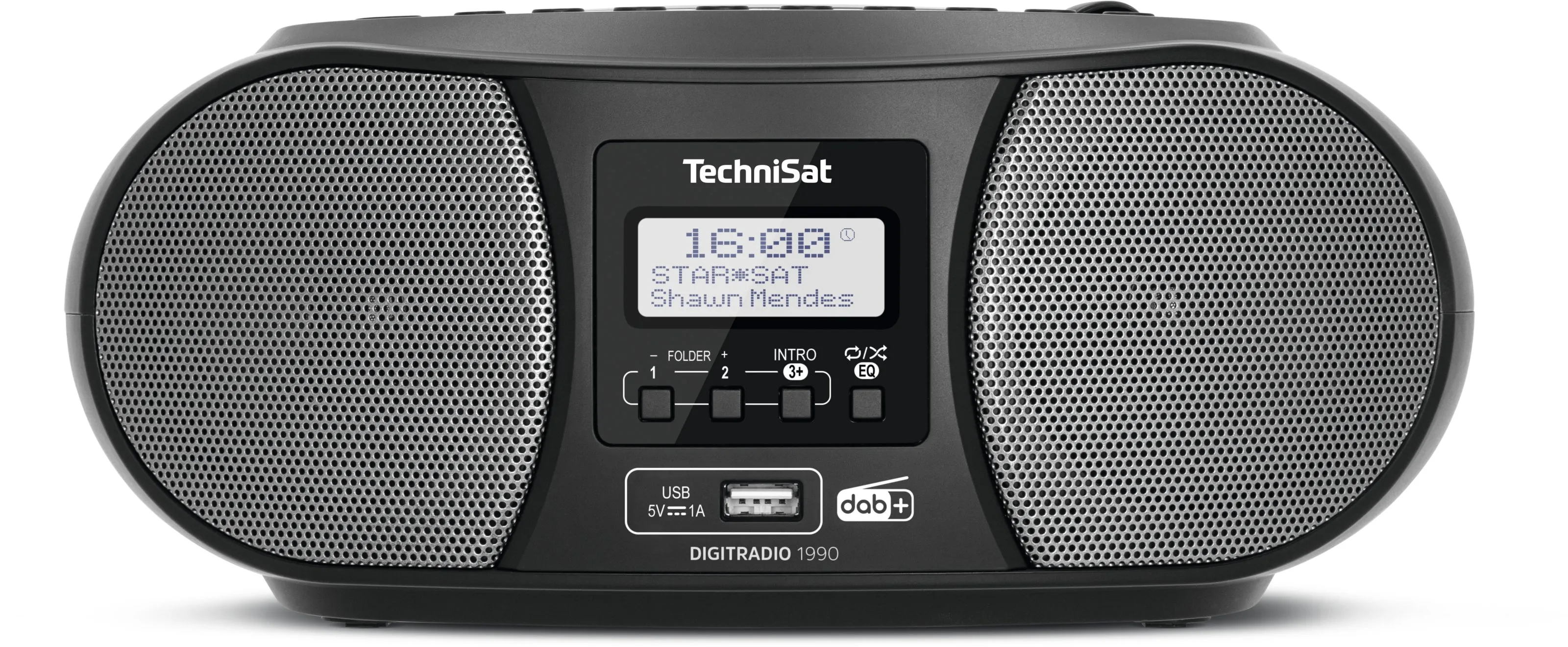 Digitradio 1990 Portable Analog & Digital Black, Grey
