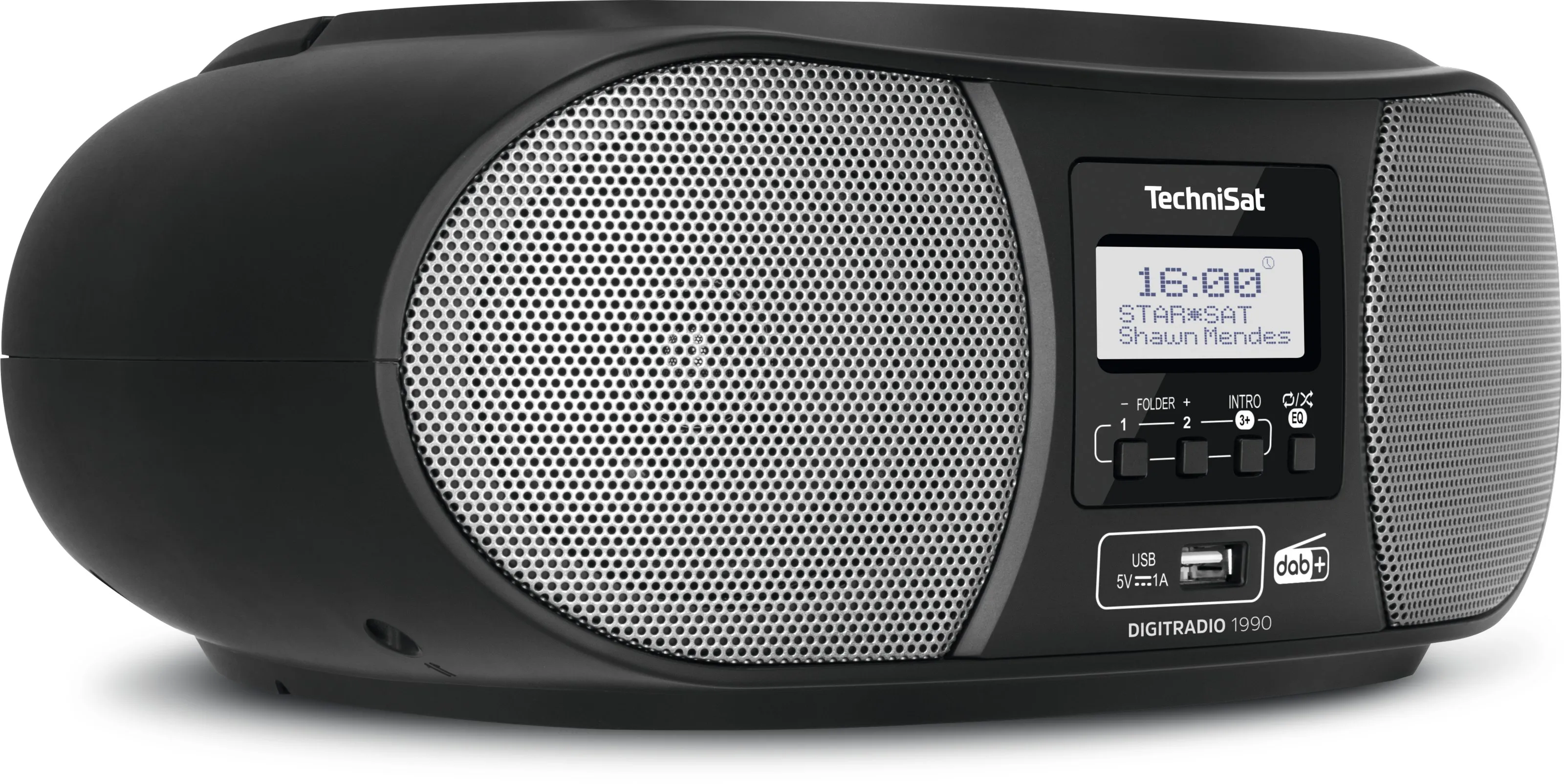 Digitradio 1990 Portable Analog & Digital Black, Grey