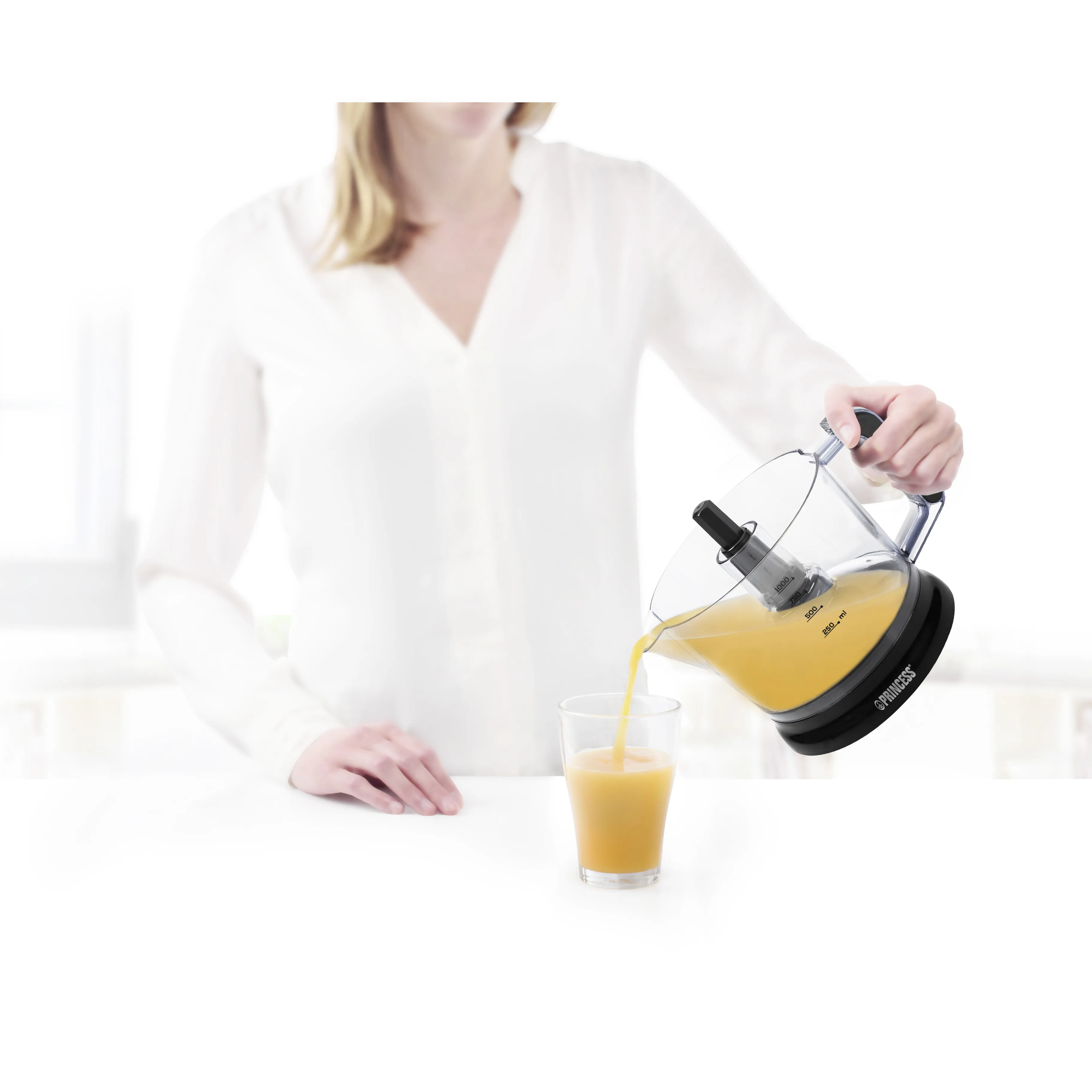 Princess 201004 citruspress, 25 watt, 1 liter, svart