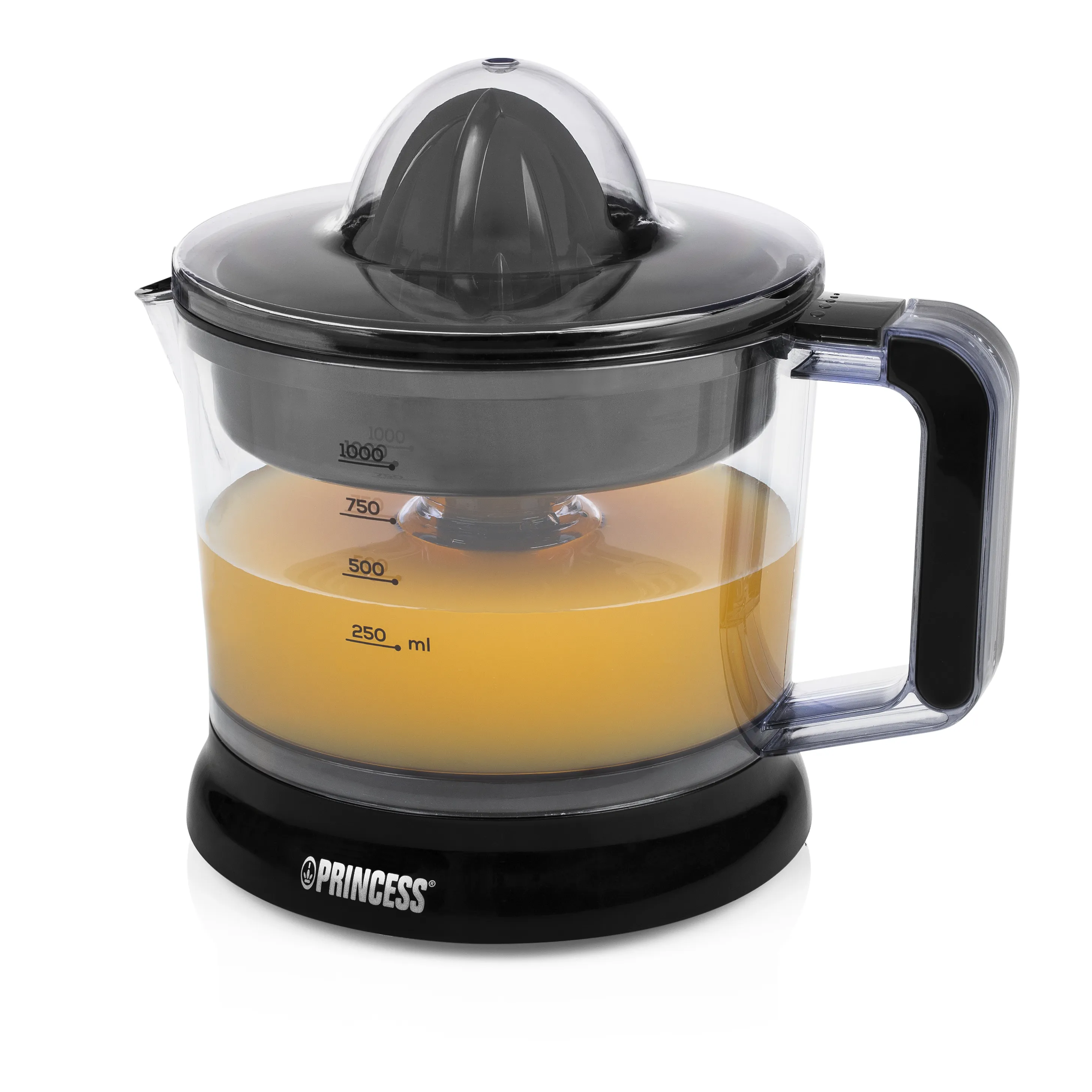 Princess 201004 citruspress, 25 watt, 1 liter, svart