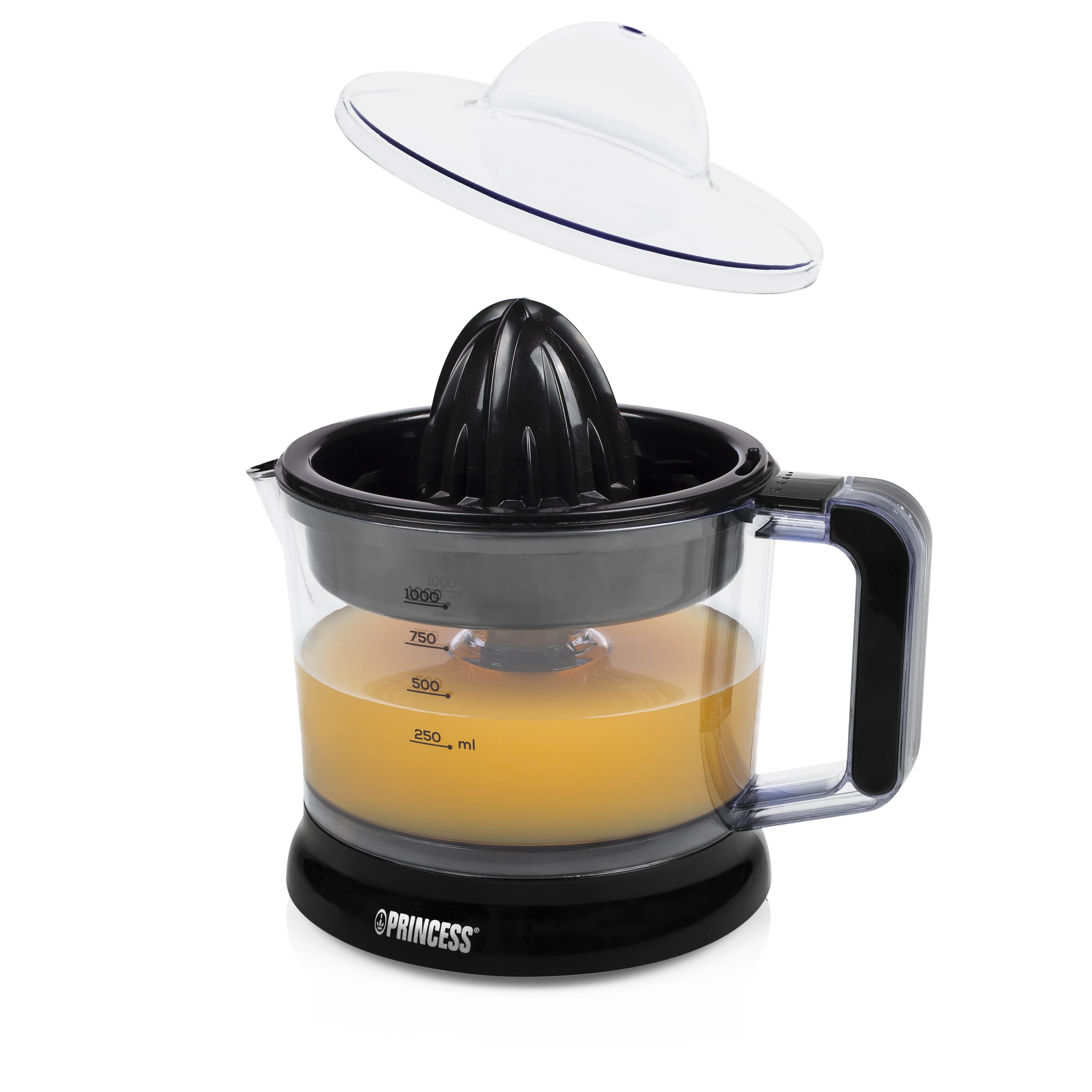 Princess 201004 citruspress, 25 watt, 1 liter, svart