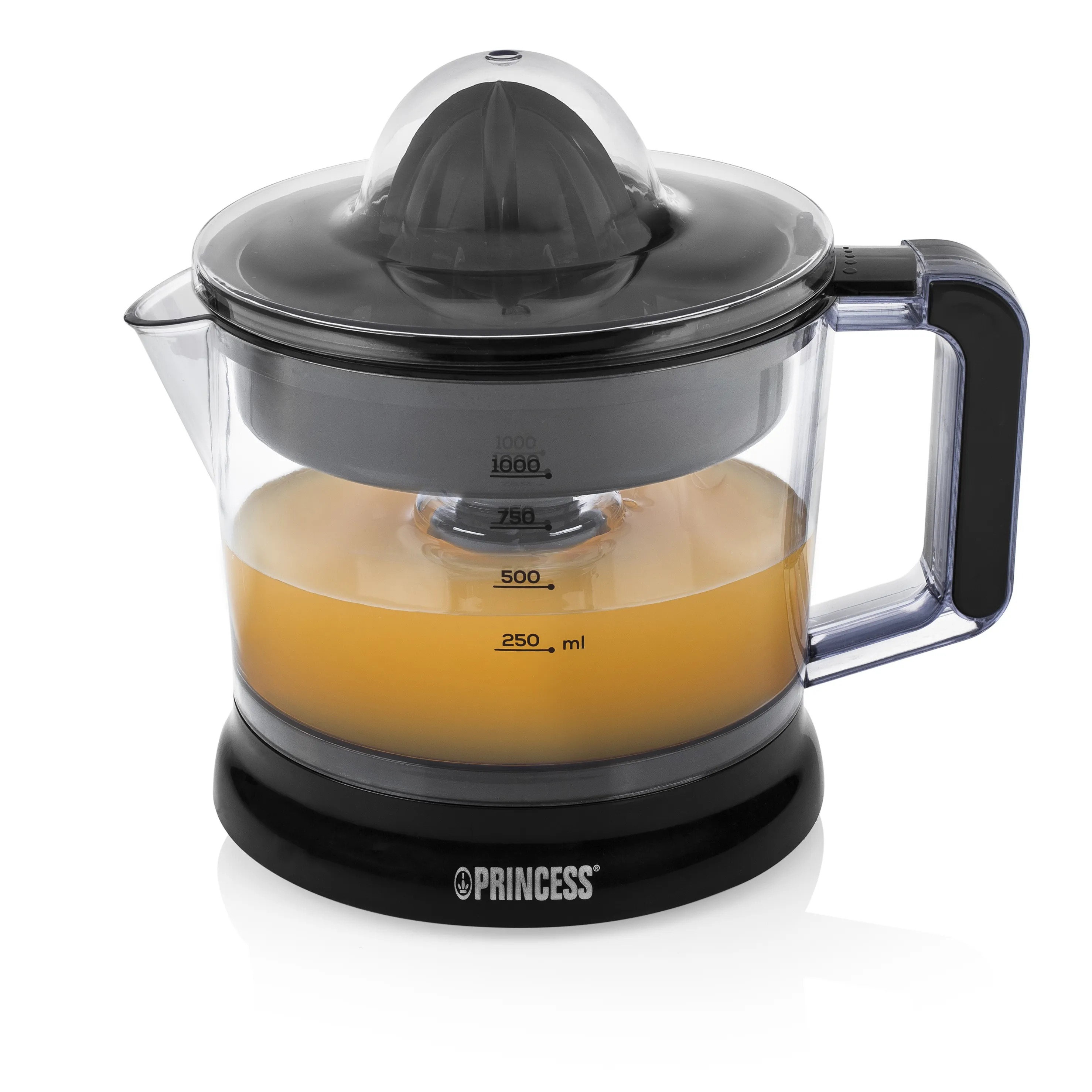 Princess 201004 citruspress, 25 watt, 1 liter, svart