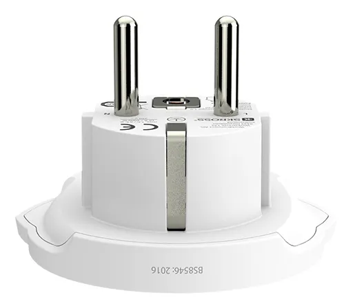 SKROSS World to Europe Grounded - Travel adapter, white
