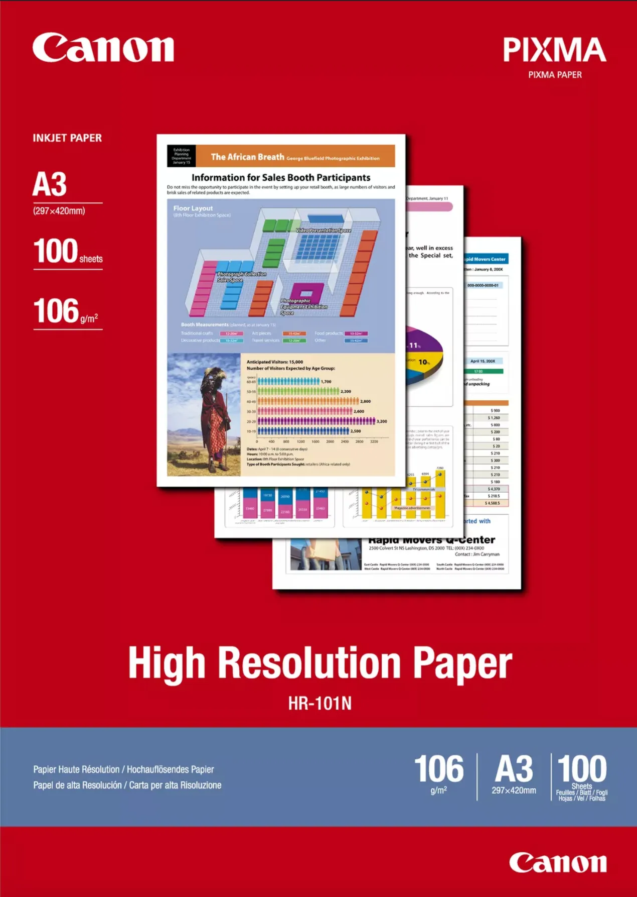 CANON HR-101 Papier A3 100 Blatt 100 Blatt