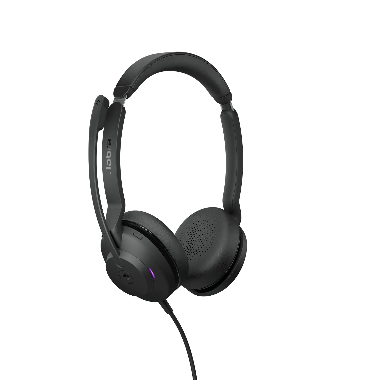 Jabra Evolve2 30 Stereo headset + USB-A/C-adaptrar, svart