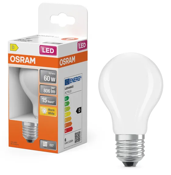 OSRAM LED ST45 Klar Dimbar Lampa 806 Lumen 5,9 Watt 2700 Kelvin E27