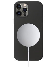 Epico Mag+ Silicone, iPhone 12 / 12 Pro -suojakuori, Musta
