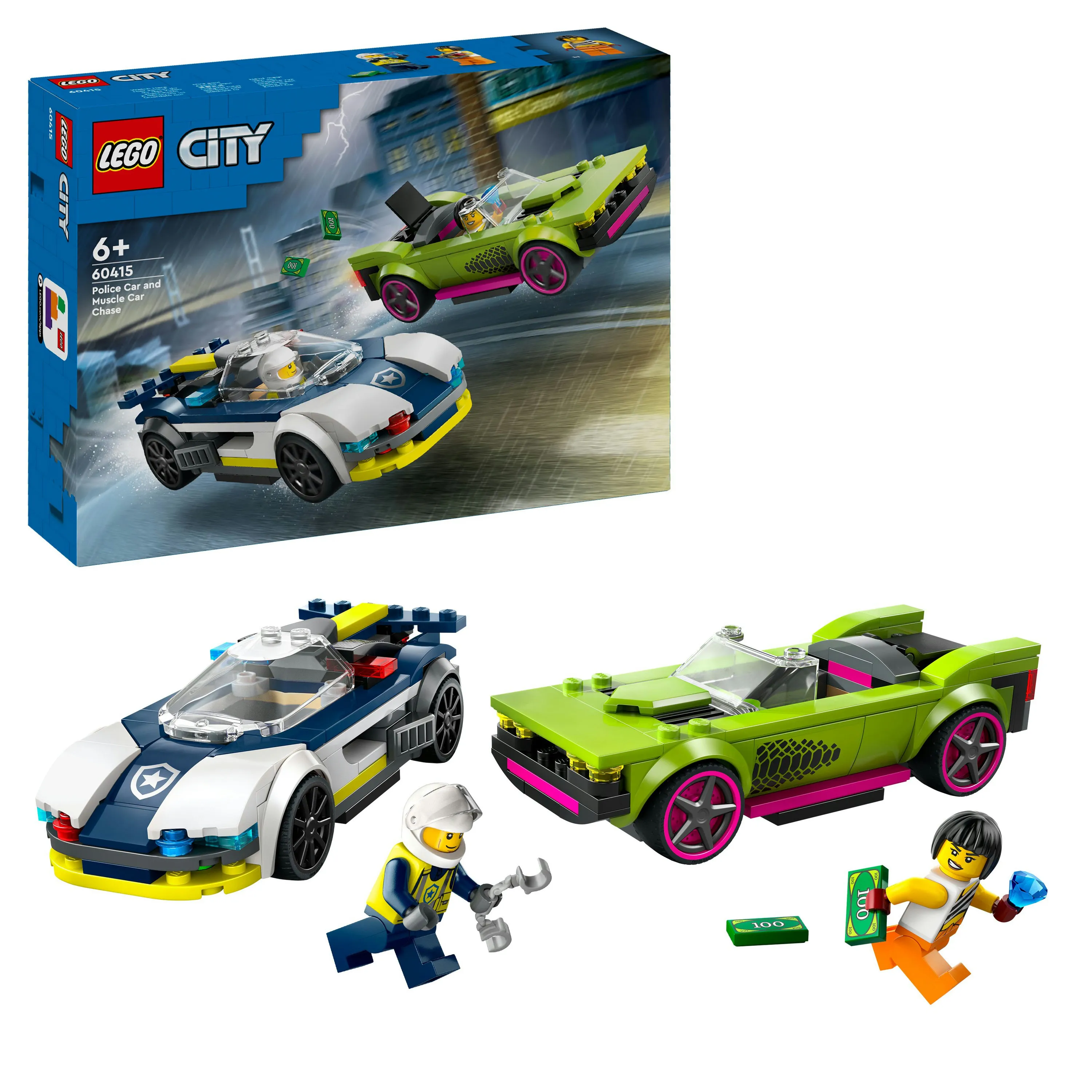 LEGO City Polisbil och muskelbilsjakt 60415