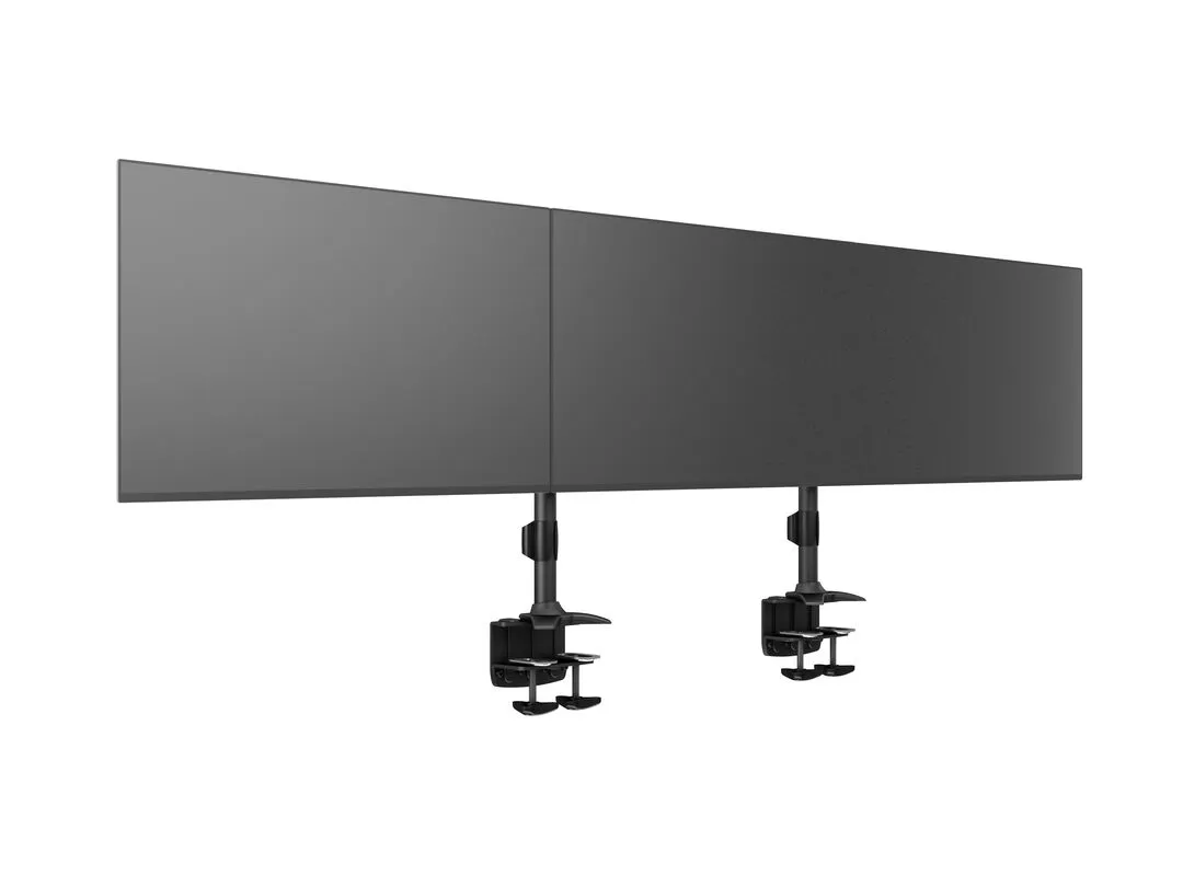 Multibrackets M VESA Desktopmount Triple Desk Clamp 24&quot;-32&quot;, p&ouml;yt&auml;jalusta kolmelle monitorille, musta