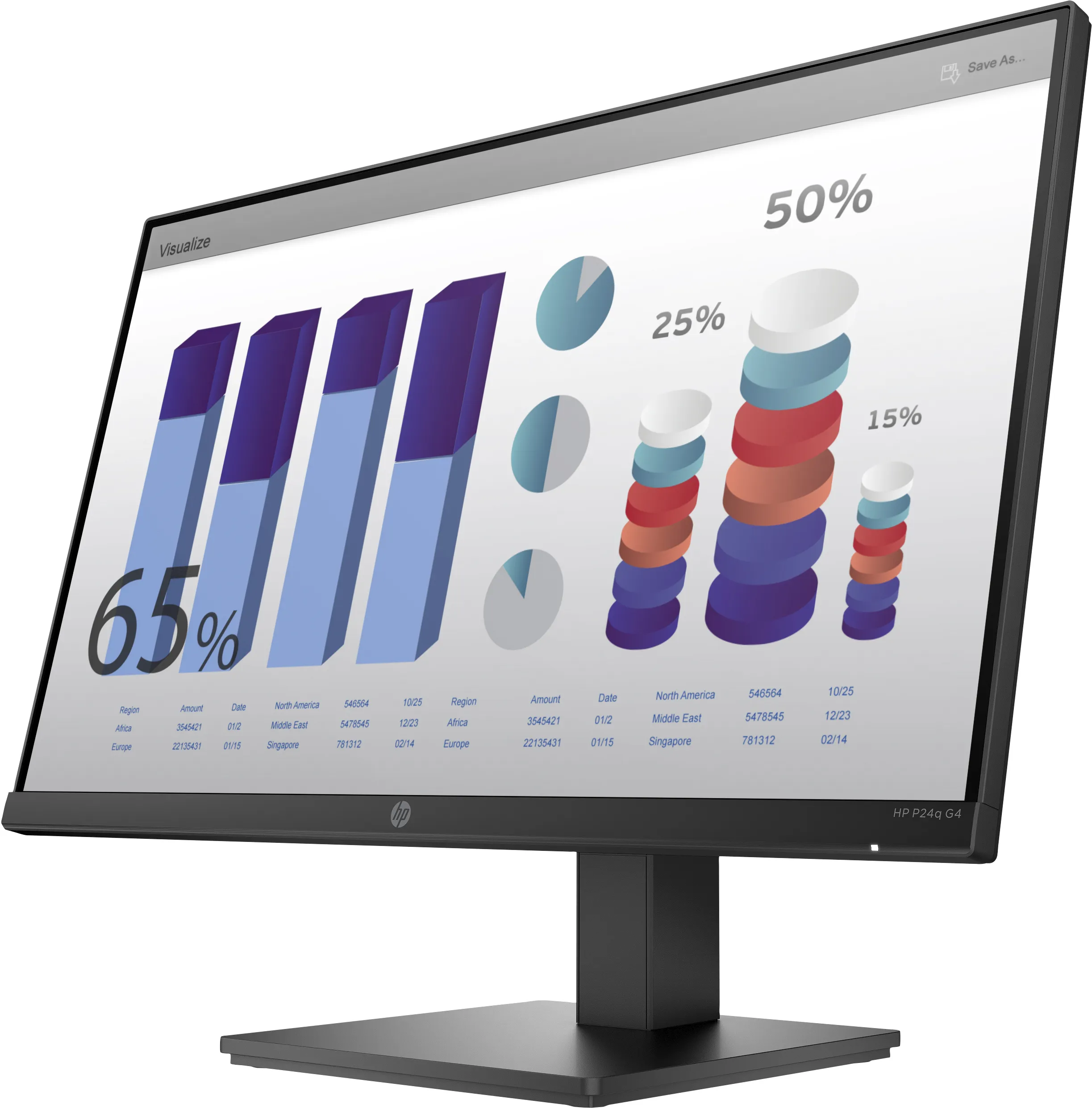 HP 24&quot; P24q G4, QHD, IPS - monitor