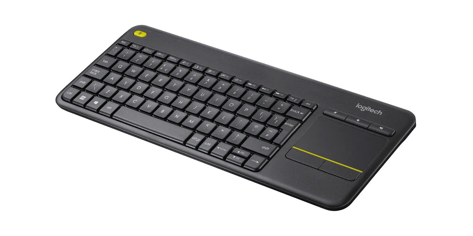 Logitech K400 Plus Touch - wireless keyboard, black