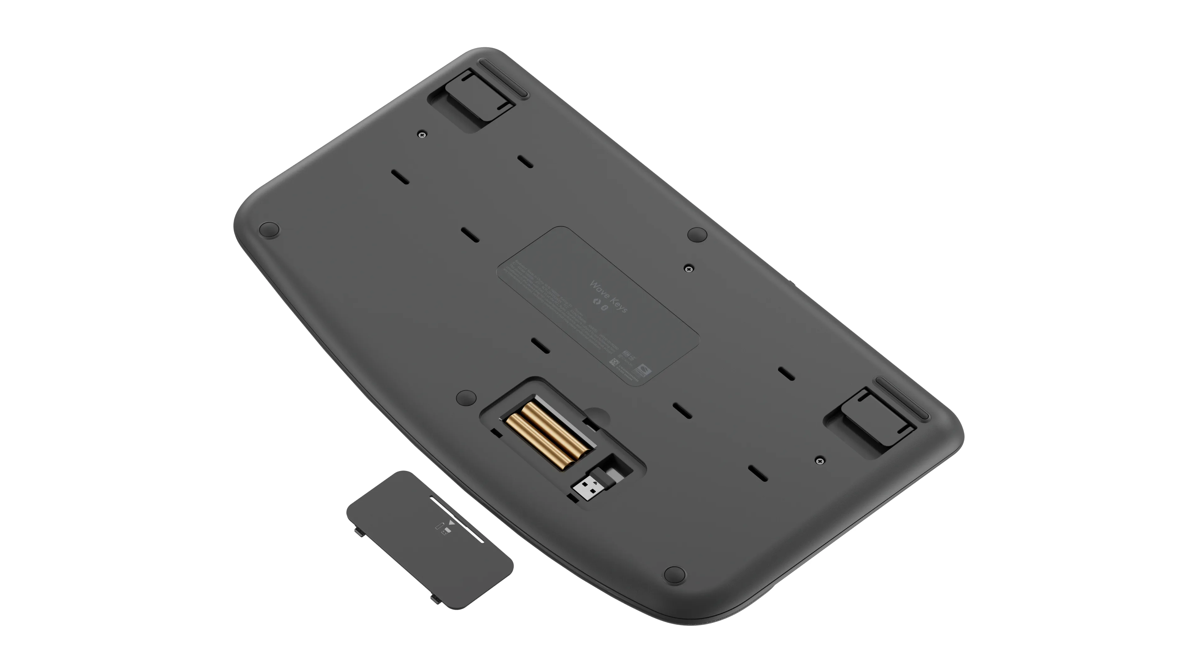 Logitech Wave Keys Wireless Ergonomic Keyboard, Graphite