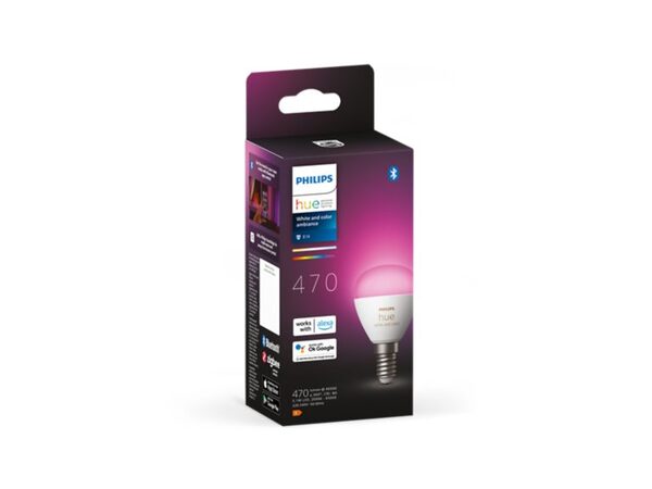 Philips Hue White and Colour Ambiance Lustre E14 - Smart bulb, White