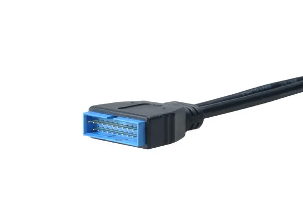 USB 3.0 19-pin uros - USB 2.0 sisäinen 9-pin liitos