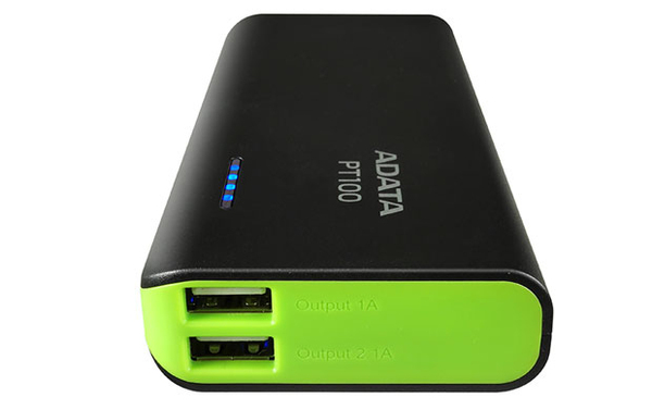 A-Data PT100 Power Bank 10000mAh - Black/Green