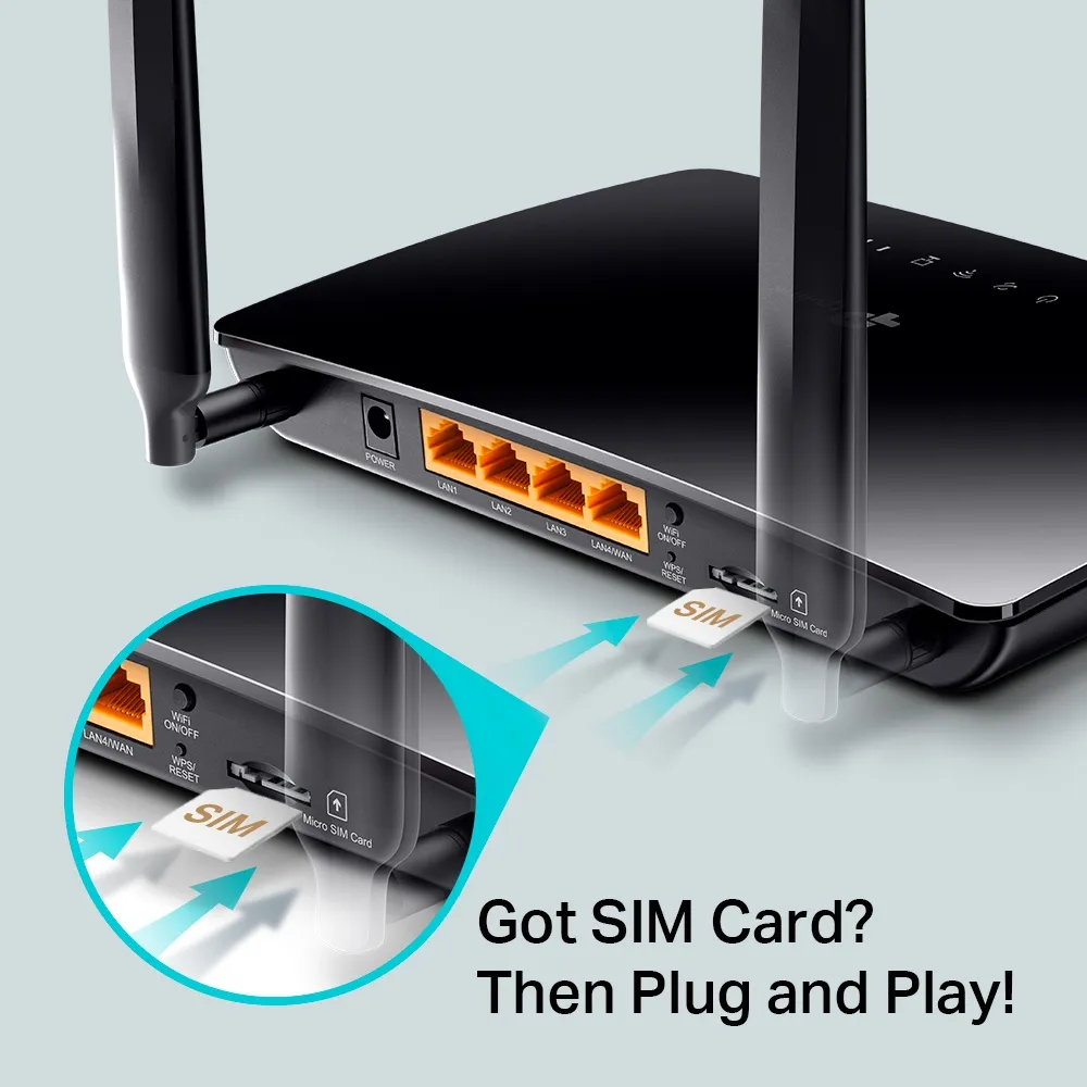 (Bargains) TP-Link Archer MR200, Dual-band AC wireless Router, WWAN / LTE, 3-Port Switch