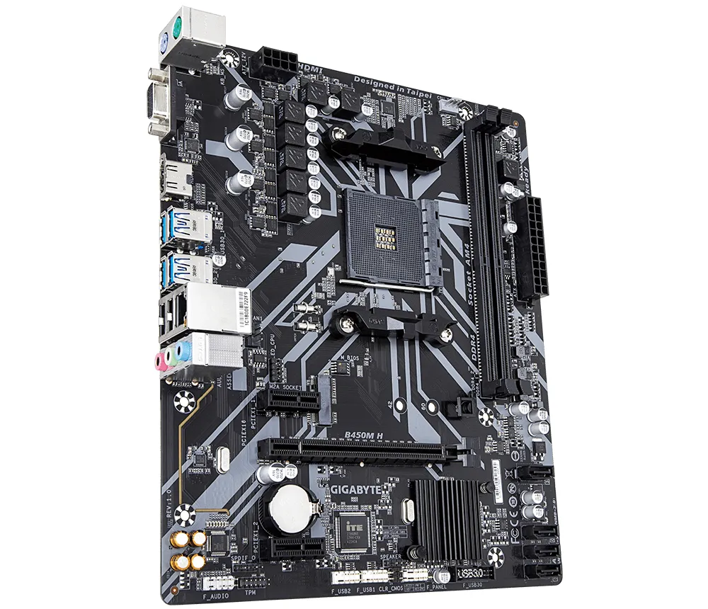 Gigabyte B450M H mATX-emolevy
