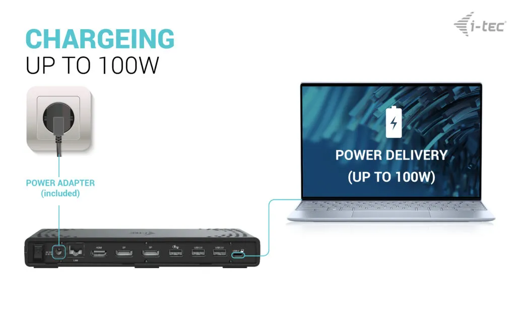 I-Tec USB-C Triple Display Docking Station Gen 2 + Power Delivery