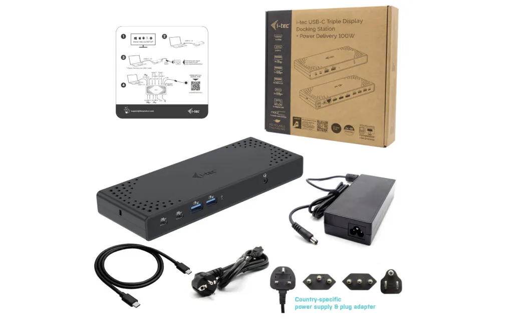 I-Tec USB-C Triple Display Docking Station Gen 2 + Power Delivery
