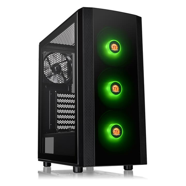 Thermaltake Versa J25 TG RGB - Mid Tower case, window, Black