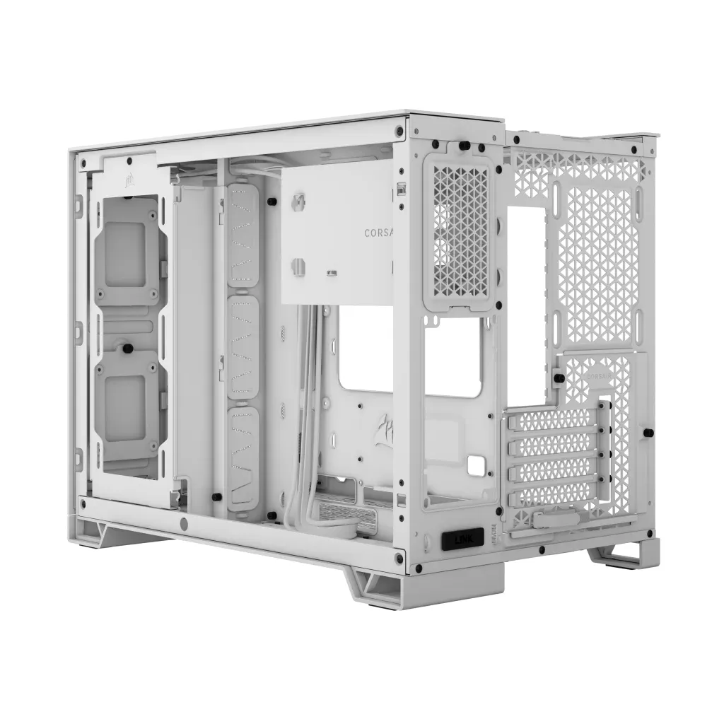 Corsair 2500D Airflow Dual Chamber - Micro-ATX, white