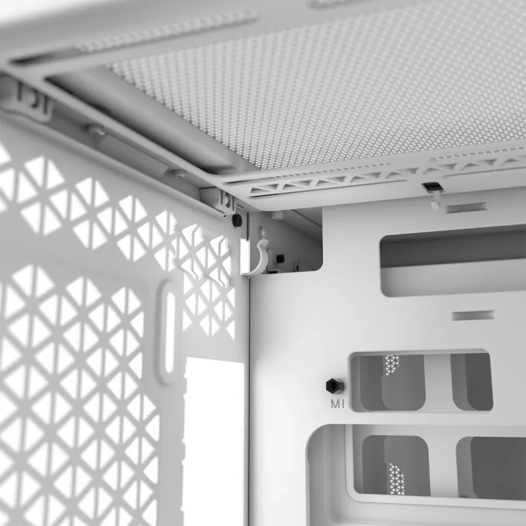 Corsair 2500D Airflow Dual Chamber - Micro-ATX, white