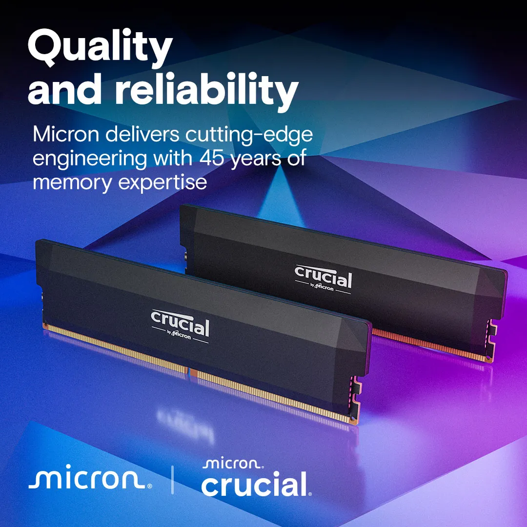 Crucial Pro OC 64GB Kit2 DDR5-6400 U Blk