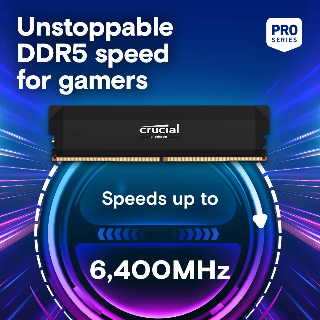 Crucial Pro OC 64GB Kit2 DDR5-6400 U Blk