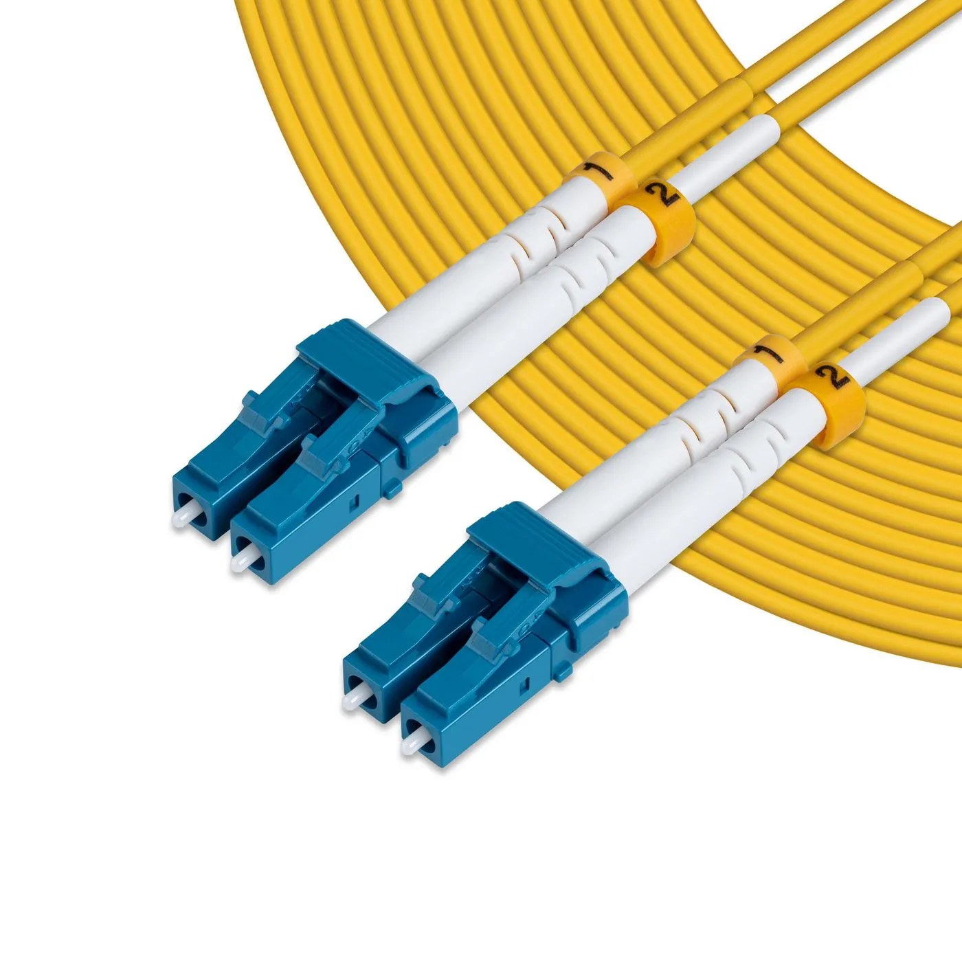 MicroConnect OS2 LSZH LC-LC 2m Fiber Optic Cable, Yellow