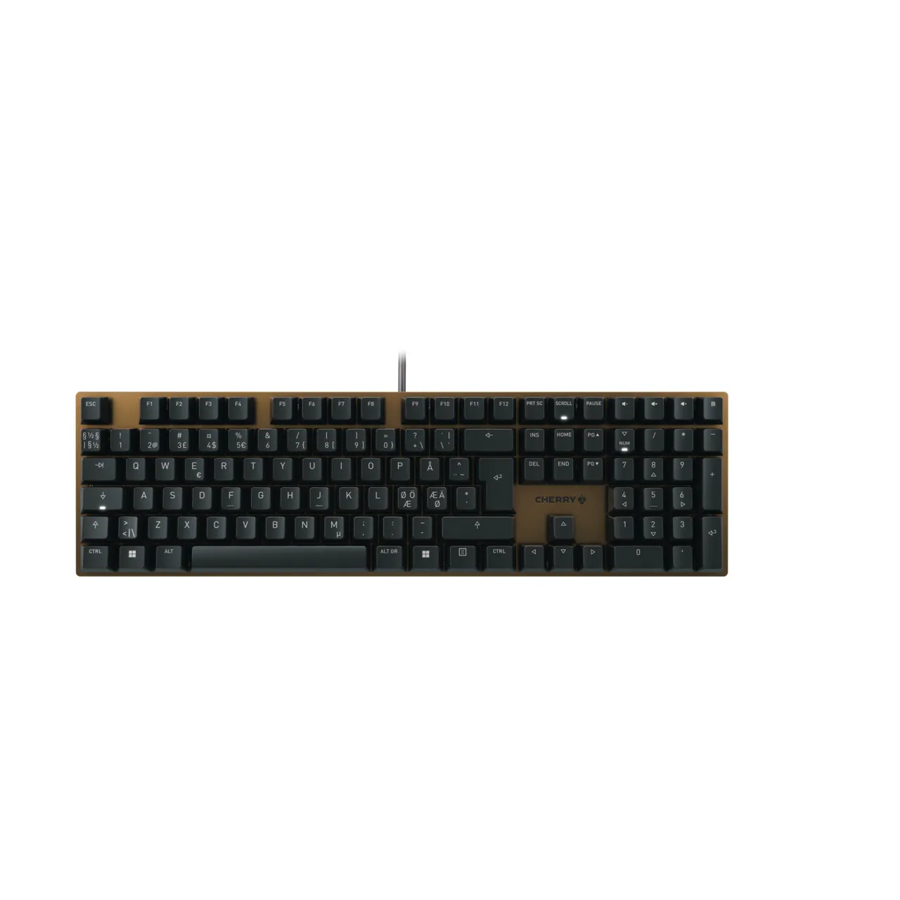 Cherry KC 200 MX, MX2A Red Silent - gaming keyboard, bronze, black