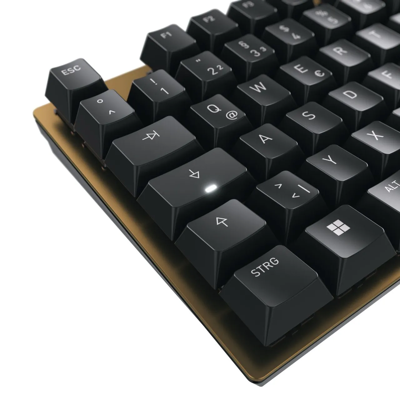 Cherry KC 200 MX, MX2A Red Silent - gaming keyboard, bronze, black