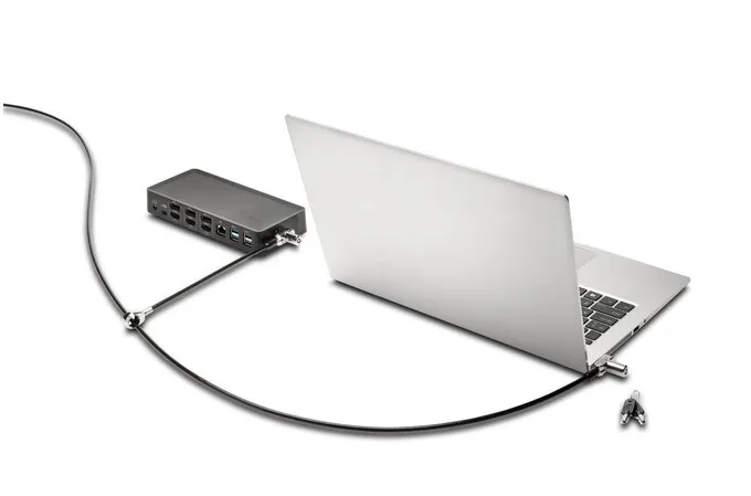 Kensington Universal 3-in-1 Keyed Cable Lock - Twin Lockheads - Turvakaapelilukko - 1.8 m