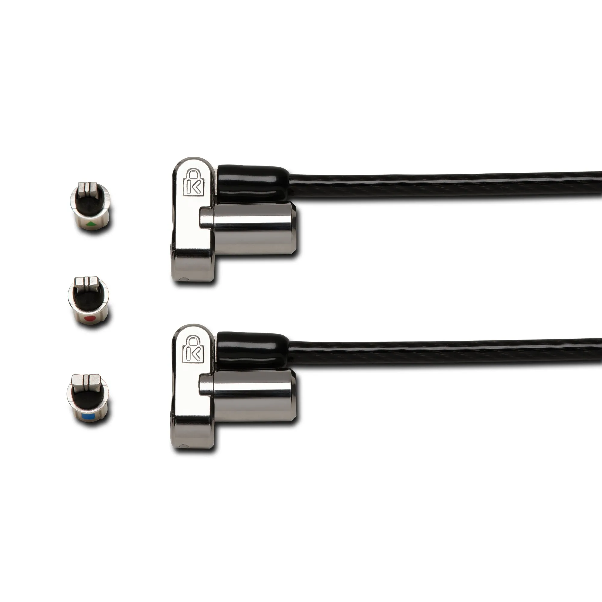 Kensington Universal 3-in-1 Keyed Cable Lock - Twin Lockheads - Turvakaapelilukko - 1.8 m