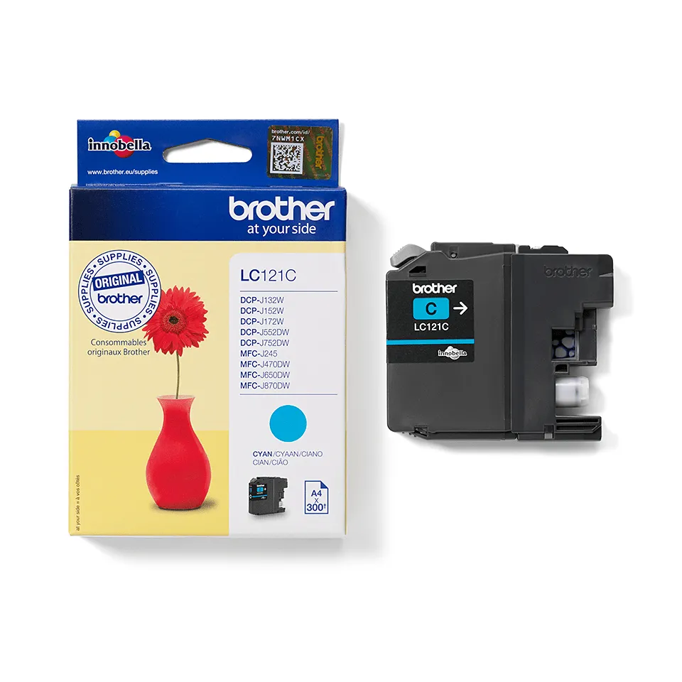 Brother LC121C -mustekasetti, cyan
