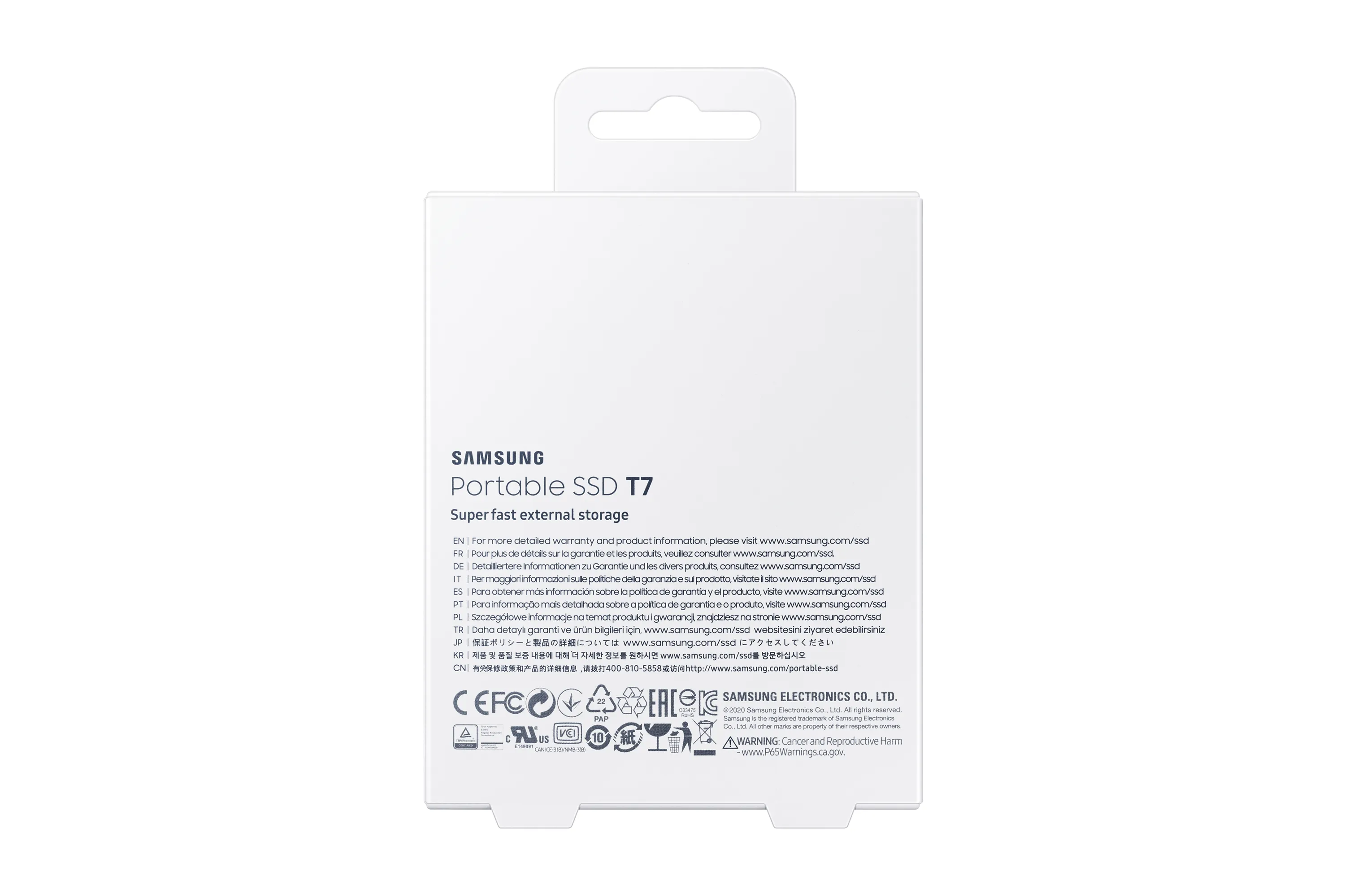 Samsung T7 1TB External SSD with USB 3.2 Gen 2 (USB-C), Portable, Hardware Encryption, Password Protection, for console gaming, Blue