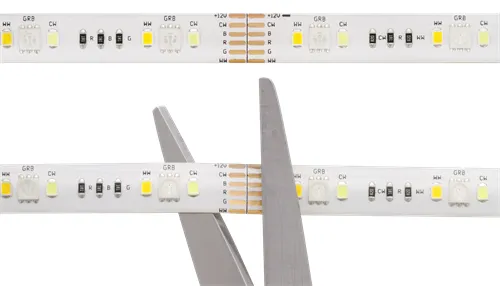 Deltaco SMART HOME LED strip extension, 1m, RGB, 2700K-6500K, 6-pin, fits SH-LS3M, white