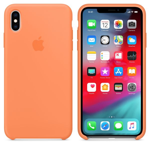 Apple iPhone XS Max Silicone Case - Papaya