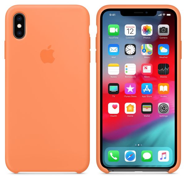 Apple iPhone XS Max ‑silikonikuori, papaija