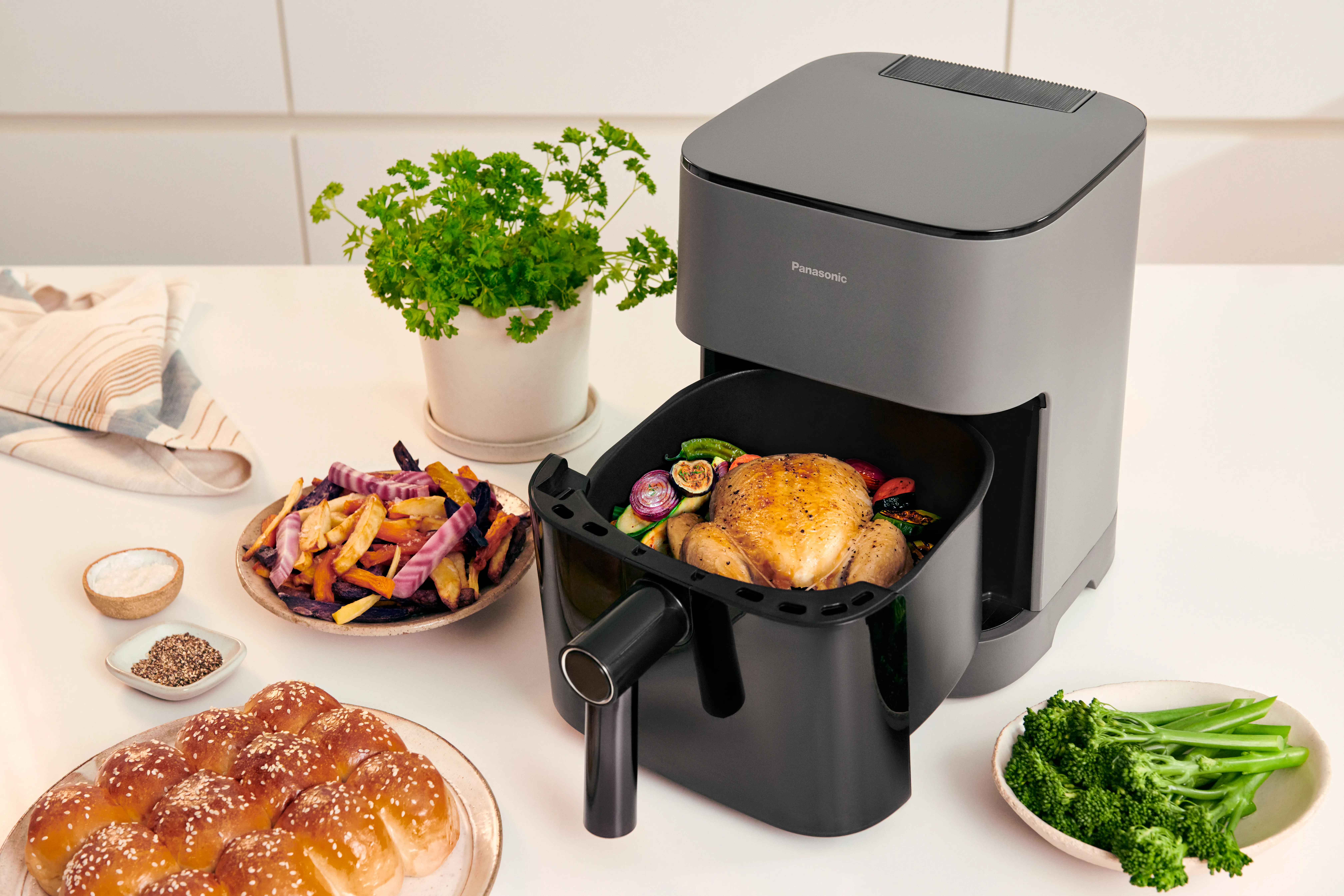 Panasonic NF-CC500SXE Touch - airfryer, Black, 5l