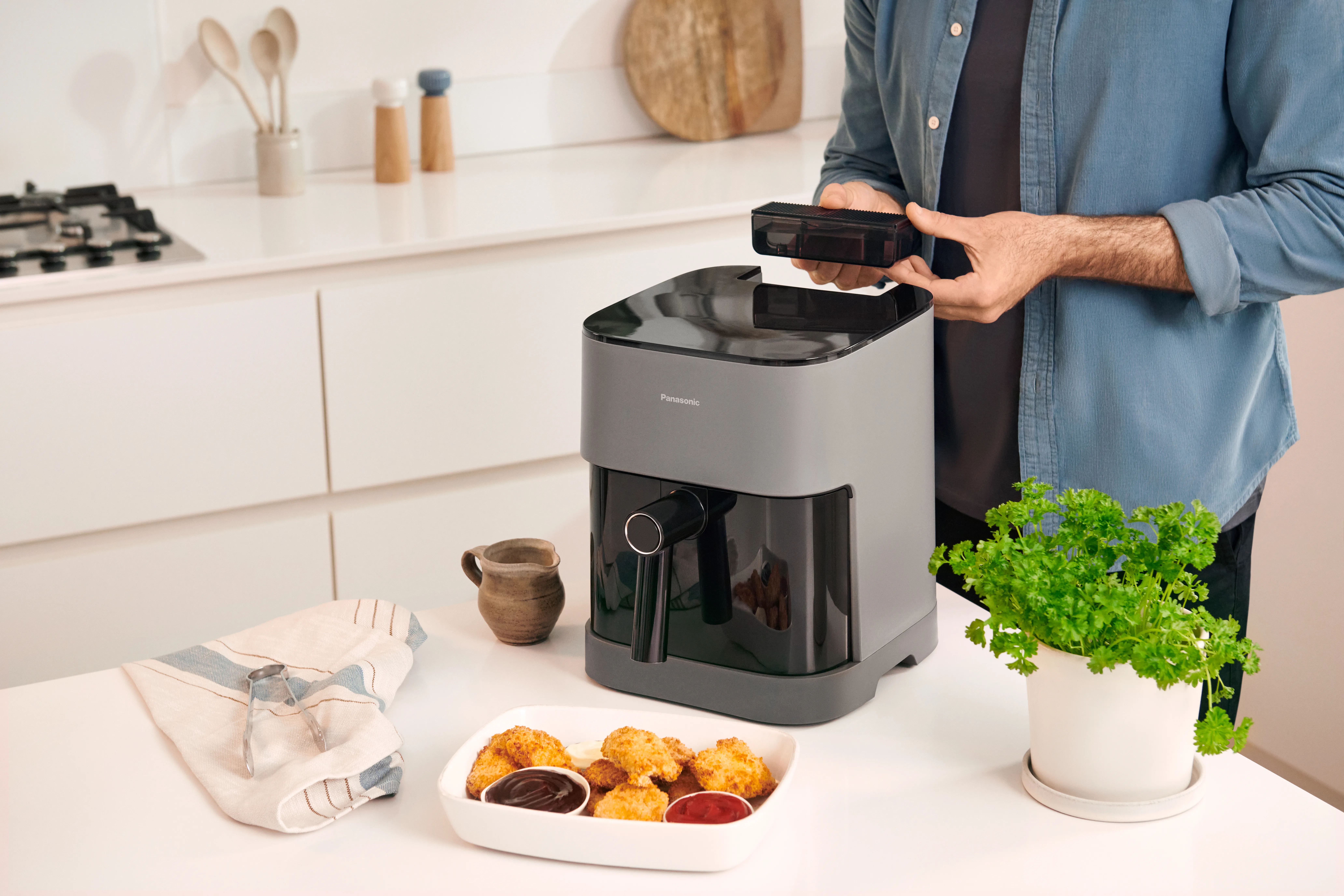 Panasonic NF-CC500SXE Touch - airfryer, Black, 5l