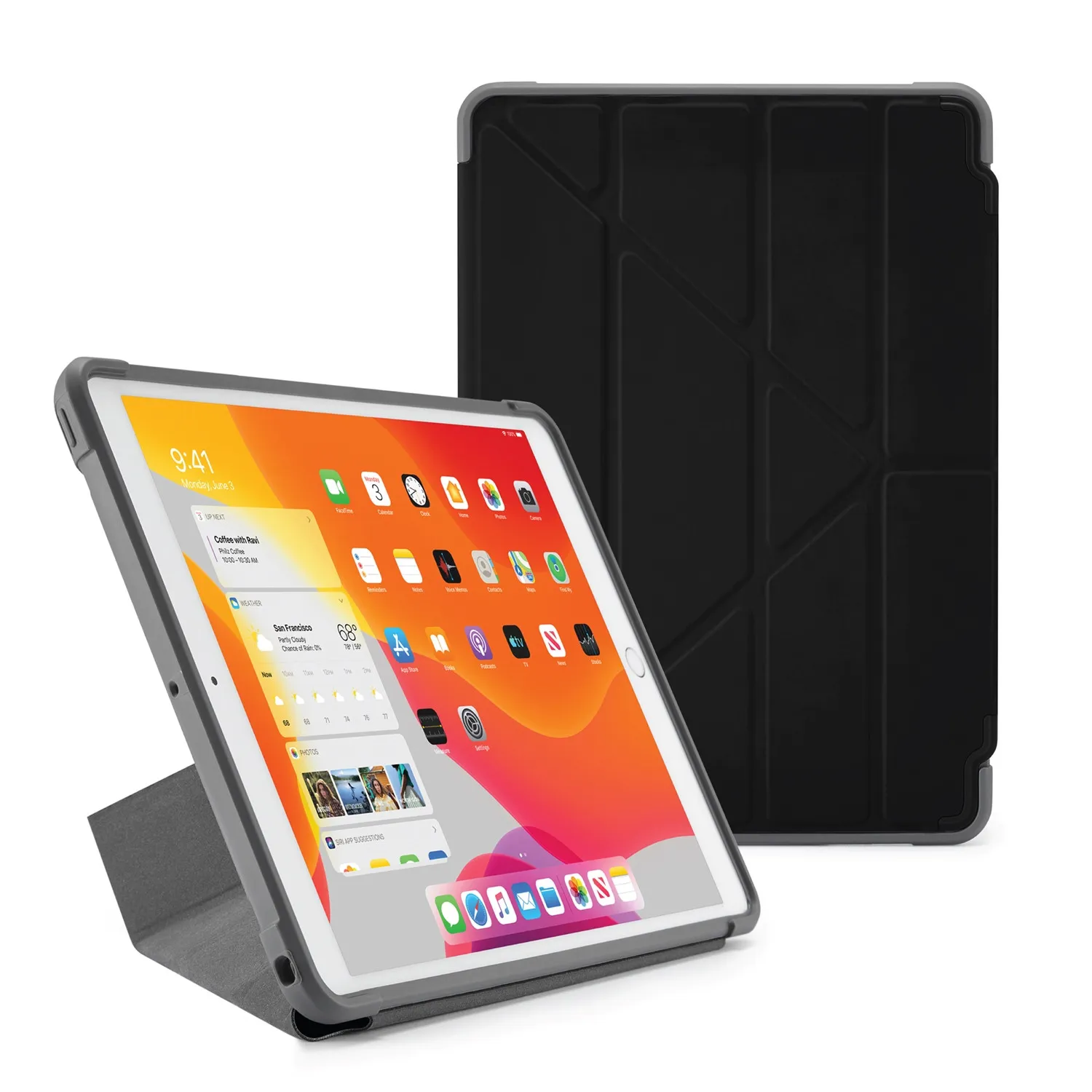 Pipetto iPad 10,2-tums 2019 Origami Shield - Bulk packad