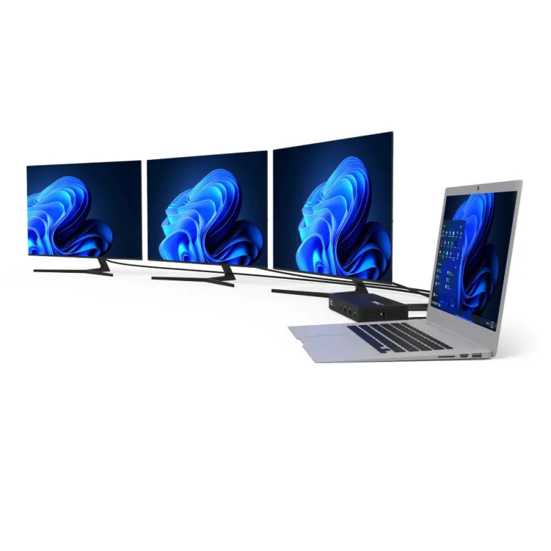 PORT Designs USB-C/USB-A Universal Office Docking Station 3 x 4K, 100W PD