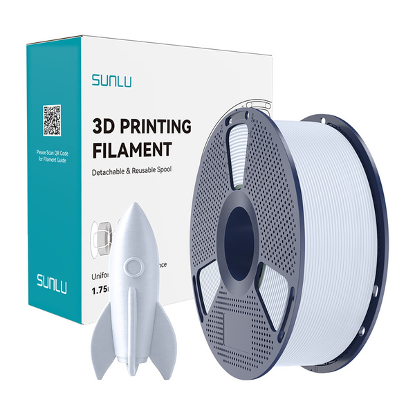 SUNLU PLA 1.75 mm, 1 kg -3D-tulostusfilamentti, valkoinen