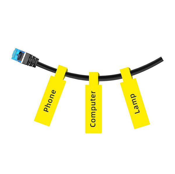 NIIMBOT Cable Identification Labels - Thermal labels, Yellow, 65 pcs