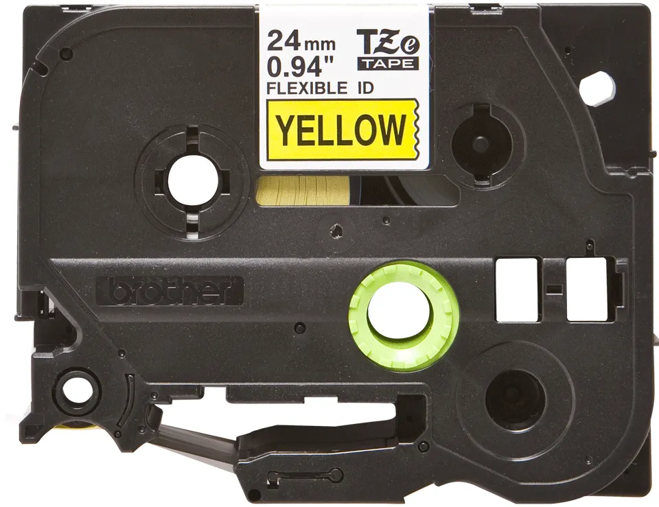 BROTHER TZEFX651 24 BLACK ON YELLOW FLEX