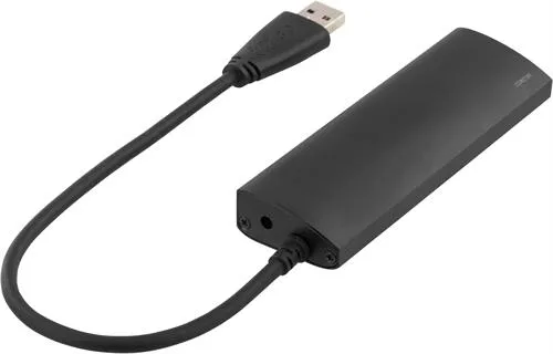 Deltaco USB 3.0 hubb, 4xTyp A hona, aluminium, svart