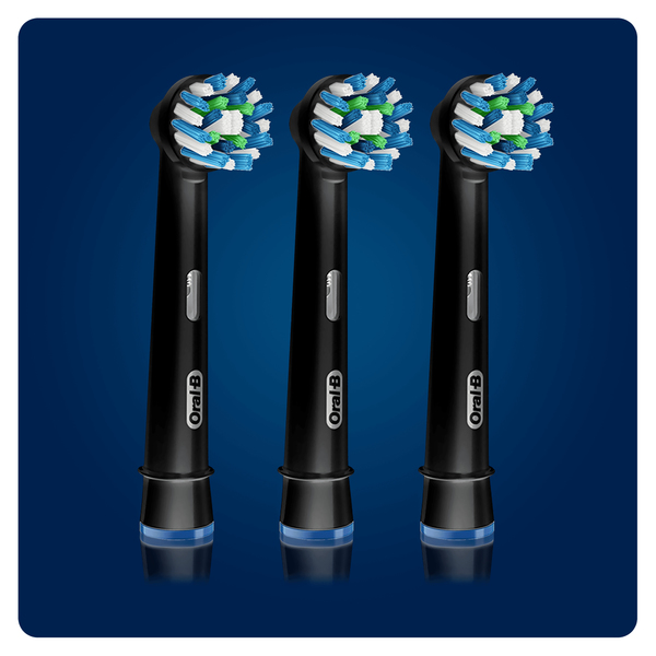 BRAUN VAIHTOHARJA ORAL-B CrossAction Black 3ct, paketissa 3kpl mustaa CrossAction vaihtoharjaa. UUTUUS!