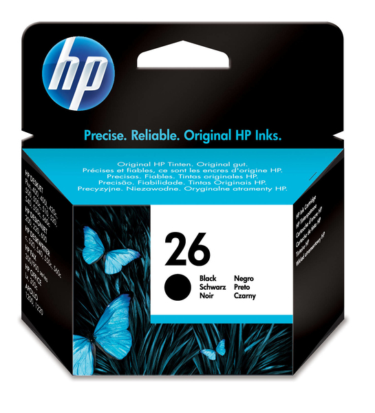 HP No26 Ink Cart/black 121g f DJ ML AM