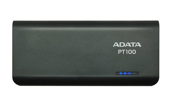 A-Data PT100 Power Bank 10000mAh - svart/gr&ouml;n