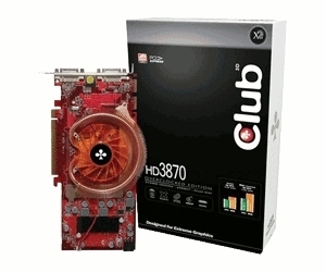 Club 3D Radeon HD3870 OC Dual-DVI 512MB